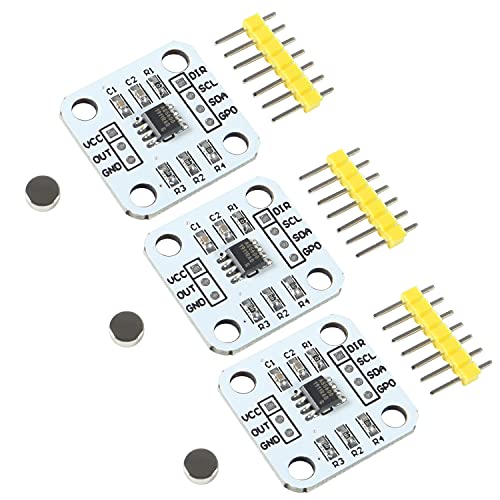 5Pc AS5600 Encoder Magnetisches Induktionswinkelmesssensormodul 12bit Hochpräzise mit Magnet (3PCS)