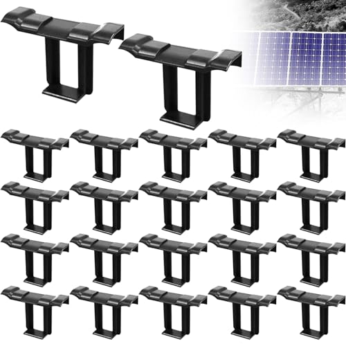 Solarpanel Wasserablauf Clips Schlammentfernungsclip 22 Stück PV Modul Reinigungsclips 30mm für Wasserablauf PV Solarpanelen Solarmodul