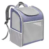 Cinnani Katzenrucksack,Transportbox für Katzen bis 6kg - Bequemer Hunderucksack bis 6kg - Idealer Cat Backpack für den sicheren Katzen Transport 42 * 33 * 25CM(Violett)