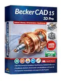 BeckerCAD 15 3D PRO - Profi-CAD-Software und 3D-Zeichenprogramm für Architektur, Maschinenbau, Modellbau und Elektrotechnik - 100% kompatibel mit AutoCAD -und Win 11, 10, 8, 7