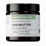 Sheabutter BIO 100g von wesentlich. - natürlich im Glastiegel - 100% reines Naturprodukt