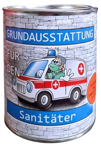 Grundausstattung für den Sanitäter Geschenk aus der Dose, Scherzartikel, Lustige Geschenkidee, Party-Brüller, Spaßgeschenk, Geburtstagsgeschenk von Feinkost Student