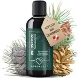 ALPENHERZ Saunaaufguss - 100% naturrein - 100ml mit ätherische Öle aus Zirbenöl, Fichte & Kiefer Saunadüfte Aufgussmittel Saunaöl Sauna Zubehör Saunaduft Aufguss Geschenkset