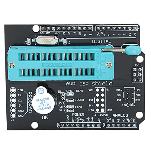 ANKROYU Programmierer-Erweiterungsplatine, Buring-Programmierer, Entwicklungsplatine, AVR ISP Burn Bootloader-Programmierer für Entwicklungserweiterungsplatine