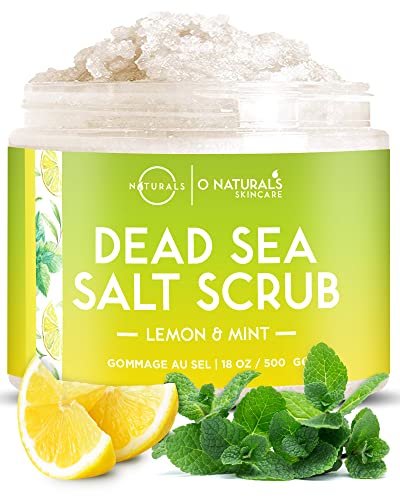 Ultra Körperpeeling Body Scrub Lemon Mint 510g - Natürliches Körperpeeling mit Totem Meer Salz - Feuchtigkeitspflege - Peeling Körper für alle Hauttypen von ONaturals