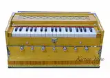 Harmonium Raga Student Premium Natural Fixed Ausführung, 3.25 Oktave, Multi-Öffnung, 2 Blätter-Set, Coupler-Funktion