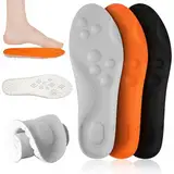 3 Paar Orthopädische Einlegesohlen Damen Herren, Komfort Sport Einlagen,Schuheinlagen Atmungsaktiv für Plattfuß,Fersensporn,Plantarfasziitis für Sport und Arbeitsschuhe Gr 39-40