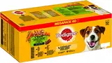 Pedigree Gemischte Selektion in Sauce – Hundenassfutter im Portionsbeutel – Hundefutter in Sauce mit Huhn – Rind – Truthahn & Lamm – Großpackung (40 x 100g)