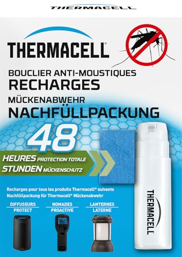 Thermacell Mückenabwehr Nachfüllpackung für 48 Stunden (12 Wirkstoffplättchen und 4 Gaskartuschen)