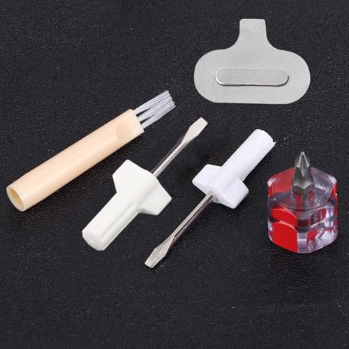 Sewing Machine Repair Kit, 5Pcs Sewing Machine Screwdriver Thread Removal Tool Include Screwdriver,Thread Removal,Slot Screwdriver and Cleaning Brush