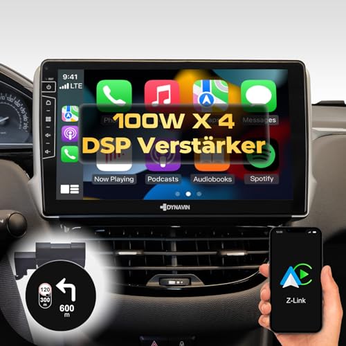 DYNAVIN Android Autoradio Navi für Peugeot 208 2008 2012-2018, 10,1 Zoll Radio mit Wireless Carplay und Android Auto | Head-up Display | Inkl. DAB+: D9-PG208 Premium Flex