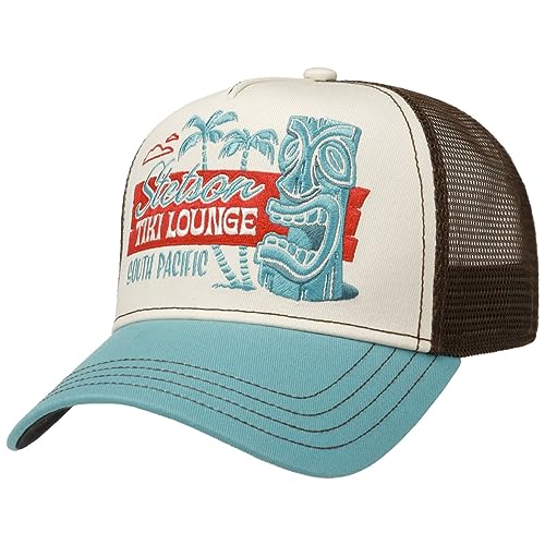 Stetson Tiki Lounge Trucker Cap Snapback Baumwolle Braun One Size Standard (55-59 cm)