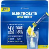 Elektrolyte OHNE ZUCKER • 30 Stück • Für Sport und gegen Kater • Elektrolyt Pulver kalorienarm und zuckerfrei • 1390mg Premium Power Electrolytes mit Zitronen-Geschmack – 300g