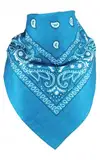 Harrys-Collection Unisex Bandana Bindetuch 100% Baumwolle (1 er 6 er oder 12 er Pack), Farbe:türkis