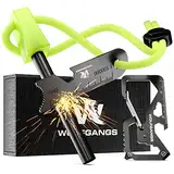 Wolfgangs Feuerstahl Outdoor - Feuerstein Survival - Feuerstarter Set - Outdoor Feuerzeug - Feuersteine - Survival Feuerzeug - EIN MUSS für Jede Survival Ausrüstung