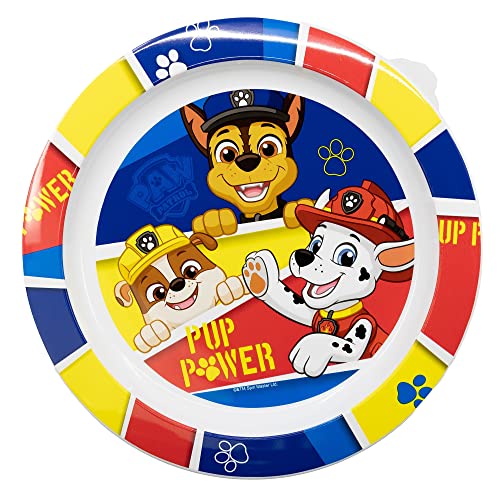 KINDERTELLER AUS BPA-FREIEM KUNSTSTOFF. MIKROWELLENSICHER | PAW PATROL PUP POWER