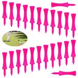 WUSANNA 52 Stück 60 mm Golf Tees Golf Tees Kunststoff Golf Tee Tees Golf Tee Golf Golftees Golf Tees Kunststoff Driver Kissen Top Golf Tees Leicht zu Tragen und Reibung Reduzieren.