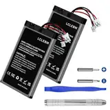 2 Packs (4000mAh) Akku für PS4 Controller, 2024 Neue höhere Kapazität Wiederaufladbare Batterie Ersatz für Sony PS4 Pro/Slim, Playstation 4,CUH-ZCT2U, CUH-ZCT1E, CUH-ZCT1U, CUH-ZCT1H mit Werkzeug