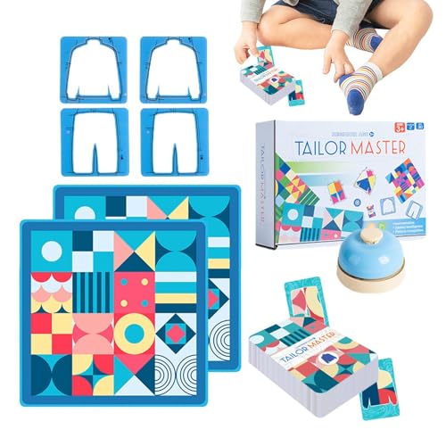 Mwqpgyh Tailor Master Matching-Spiel, Tailor Master Battle - Farblich passendes Tischspiel,Tailor Master Kinderpuzzle, Denk- und Konzentrationstraining, Spielzeug für Kinder, grafisches, farblich