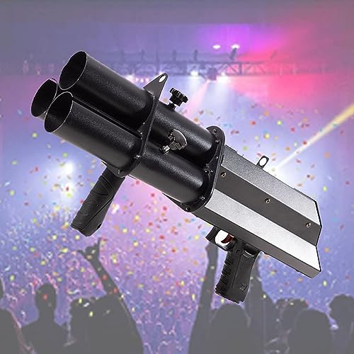 MFYDPP Elektronische Konfettimaschine, Wiederaufladbare Konfettikanonenpistole, Tragbare Konfetti-sprühmaschine, Für Partys, Clubs, Hochzeiten, Konzerte