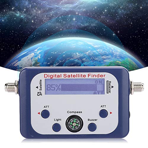 EIMSOAH Digitaler Satelliten-Finder, 950–2150 MHz Tragbares Digitales Satelliten-Signal-Finder-Messgerät mit LCD-Display für Wohnmobile