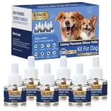 Piuess Pheromone Hund Kit Hunde Beruhigungsmittel Dog Calming Appeasing Pheromon Beruhigender Zur Reduktion Von äNgstlichem Verhalten Feuerwerk Gebell 6 x 48ml Diffuser NachfüLlflakons Geschmacklos