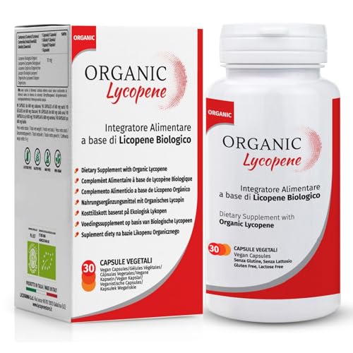 Bio-Lycopin – antioxidatives Nahrungsergänzungsmittel mit biozertifiziertem Lycopin – Packung mit 30 Kapseln