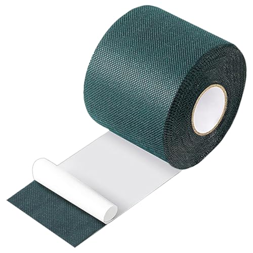 aotusoa Kunstrasenband Selbstklebend Grün Klebeband zur Verbindung und Befestigung von Kunstrasen Außenbereich Garten Naht für Synthetischer Gras Rasen Teppich Nahtband (Einseitig, 50mm X 5 m)