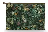 Charly Cosmetic Flat Pouch Medium Tutti i Fiori Green 24x15.