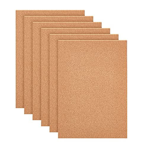 BENECREAT 20PCS Korkplatten 30x21cm Korkfliesen Korkmatte für Wanddekoration, Party und Bastelarbeiten, 1mm dick(Ohne Selbstklebender Rückseite)