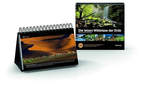 Die letzten Wildnisse der Erde Tischkalender: 365 Tage, immerwährend (KUNTH Tischkalender)