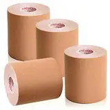 TOBWOLF Kinesiologie Tape Set, Elastisches Klebeband 5cm/ 7.5cm/ 10cm x 5m, Sport Muskeln Zentrum Fitness Band (Khaki, 7.5cmX5m)