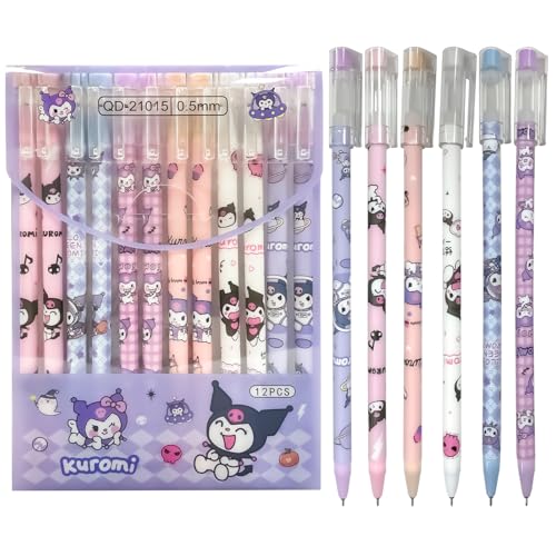 Kuromi Schreibwaren, Kuromi Schreibwaren-Set, Kuro-Mi Stuff, Kawaii Stationer-Y Supplies, Cute School Supplies, Back to School Kuro-Mi Geschenke, für Kinder, Studenten, Freunde