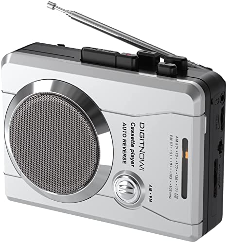 Retro-Kassettenplayer, Tragbarer Kassettenrekorder mit AM/FM-Radio, Gürtelclip, Eingebautem Lautsprecher und 3,5-mm-Kopfhöreranschluss