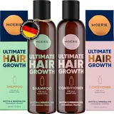 Mineralstoffshampoo & Haarconditionerset – Für Längeres, Dichteres, Volleres Haar - Vegane Haarprodukte – Parabenfreie Haarprodukte – Stoppen Sie den Haarausfall (Shampoo & Conditioner)