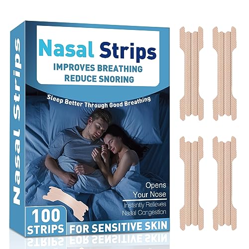 Nasenpflaster-Besser-Atmen, 100 Stück Extra-Starker-Nose-Strips-Nasenstreifen-Schnarchstopper Schlaf Verbessern, 2024 Neu Nasenpflaster Schnarchen, Fast Acting