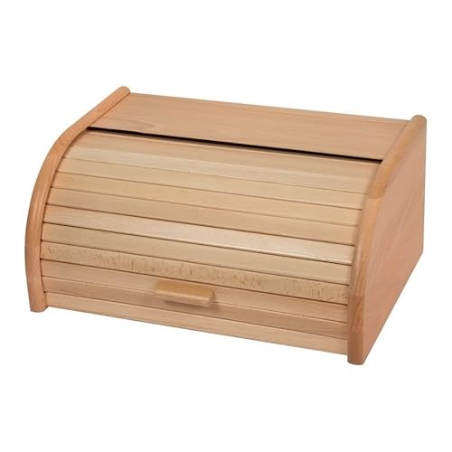 Brotkasten Classic, 44 cm breit, aus Buchenholz, sehr leichtgängiger Verschluss, die perfekte Lösung für frisches Brot