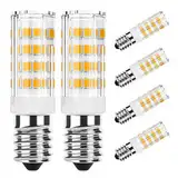DiCUNO E14 LED Warmweiß 3000K, 3W LED Lampe für Dunstabzugshaube, Ersetzt 40W Halogen, Kühlschranklampe 410lm, Maiskolben Birne für Schreibtischlampen/Wandlampen, CRI85, Nicht dimmbar, 6er Pack
