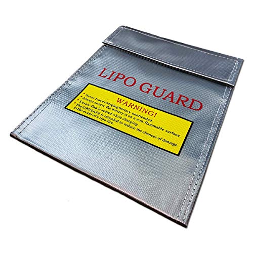 Premium Lipo Akku Feuerfeste Ladetasche Schutztasche 220x180mm Lipo-Safe Lipotasche Lipotschutztasche Feuerschutz Sicherheit Tasche Werttasche Feuerfest Brandschutztasche