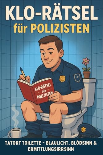 Klo-Rätsel für Polizisten: Tatort Toilette – Blaulicht, Blödsinn & Ermittlungsirrsinn auf über 100 Seiten (Klo-Rätselbücher)