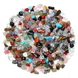 AWARDSEN 400pcs Multicolor Edelstein Perlen für Armbänder 6mm, Edelsteine Perlen Set Natürlichen Unregelmäßige Perlenarmband Selber Machen DIY Armbänder Ohrringe Schmuck Geschenke für Frauen 5-8mm