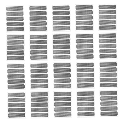100 pcs Bildschirmtürreparatur-Kit, faserfiberglas wasserdichte selbstklebende Fensterschirmtuch für Terrassentürzelt, 100-teilige Packung, Fensterreparatur-Kit
