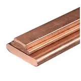 Flacher Kupferstab mit hoher Reinheit – 500 mm Länge, 10 mm Breite, 0,7–1,8 mm Dicke – Vielseitig for Elektro- und Fertigungsanwendungen(1.5mm)