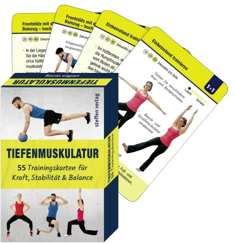 Tiefenmuskulatur: 55 Trainingskarten für Kraft, Stabilität & Balance (Trainingsreihe von Ronald Thomschke)