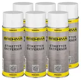 6x Etikettenentfernerspray Etikettenlöser Kleberentferner 400ml Aufkleberlöser