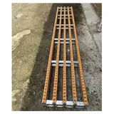 XPLKQXE Leichtlast-Schwerkraftförderer, Tragbarer, Zusammensetzbarer Rollenfördertisch Ohne Antrieb, Faltbare Rolle ABS-Kunststoff, Entladerolle Edelstahlrahmen(2-Slide-120cm Long)
