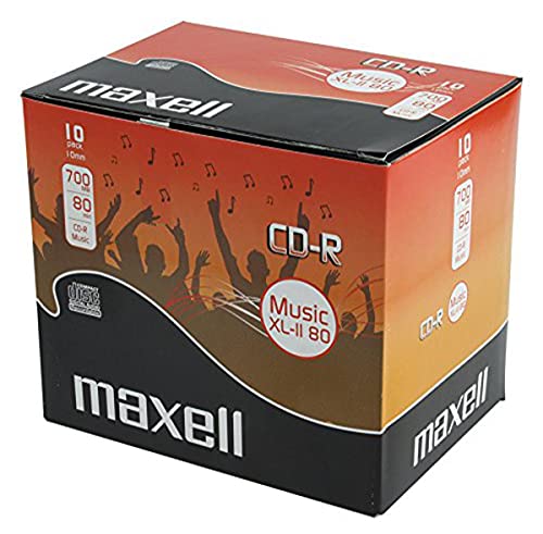 10 Maxell Audio CD-R 80 Mins-XL II