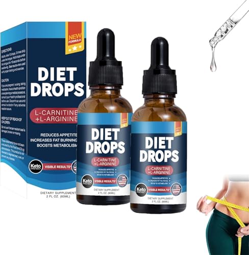 Vitaburn Drops for Wellness & Metabolism Support, Vitaburn Slimming Drops, Natural Ingredients, Energy Booster Supplement for Men & Women, 60ML (2)