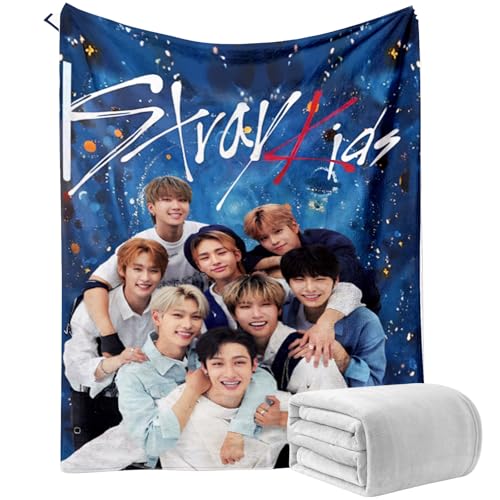 PIIMNT St-ray Kids Decke Bettwäsche, St-ray Kids Decke Geschenk für Mädchen, 100 * 150cm Mehrzweck-Flanelldecke für Sofa, Büro, Kniepolster, Bett, Auto