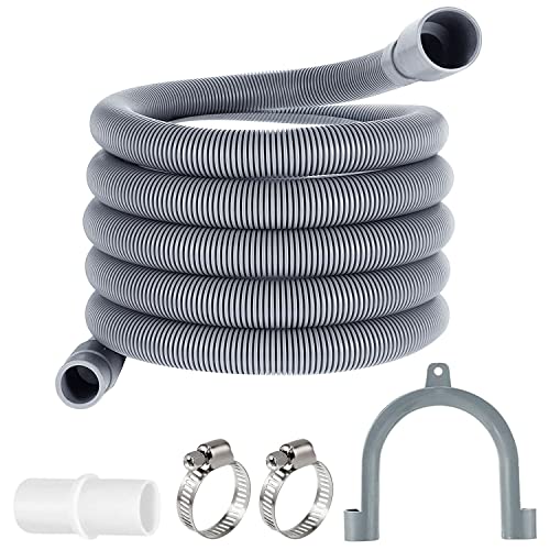 Ablaufschlauch für Waschmaschinen Abwasserschlauch Verlängerung 3M x 20mm waschmaschinenschlauch Universal Abwasserschlauch Verlängerung Set für Waschmaschine Geschirrspüler Trockner